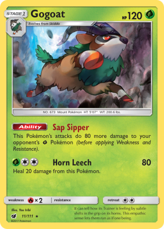 Gogoat 11/111 Sun & Moon Crimson Invasion