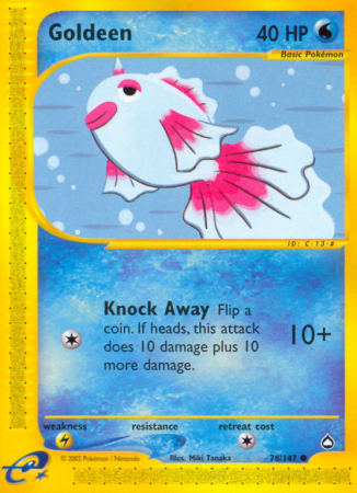 Goldeen 78/186 E-Card Aquapolis