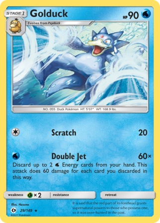 Golduck 29/149 Sun & Moon Sun & Moon