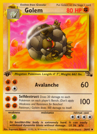 Golem 36/62 Base Fossil