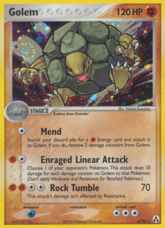 Golem 6/92 EX Legend Maker