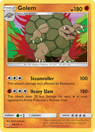 Golem 89/214 Sun & Moon Unbroken Bonds