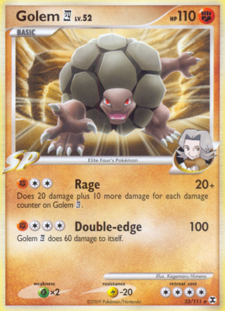 Golem E4 23/111 Platinum Rising Rivals