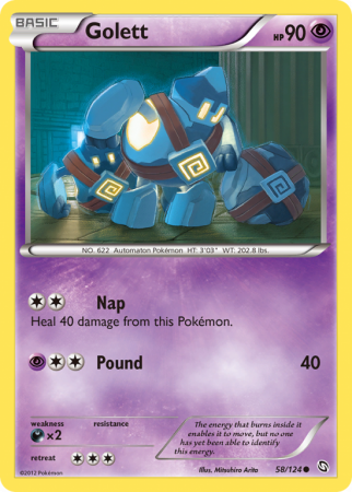 Golett 58/124 Black & White Dragons Exalted