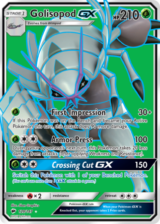 Golisopod-GX 129/147 Sun & Moon Burning Shadows