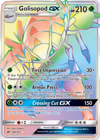Golisopod-GX 148/147 Sun & Moon Burning Shadows