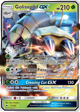 Golisopod-GX 17/147 Sun & Moon Burning Shadows