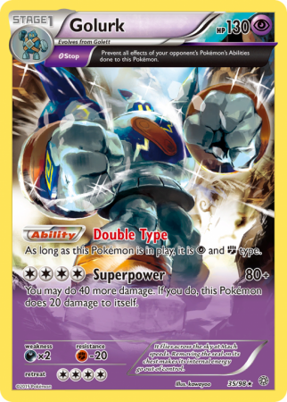 Golurk 35/98 XY Ancient Origins