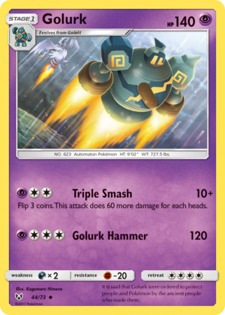 Golurk 44/73 Sun & Moon Shining Legends