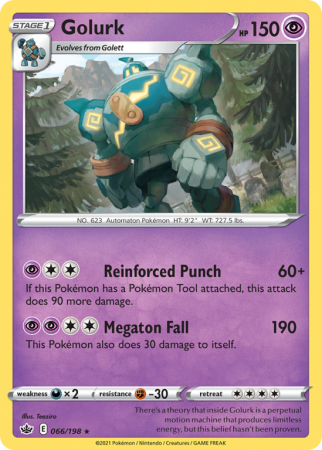 Golurk 66/198 Sword & Shield Chilling Reign