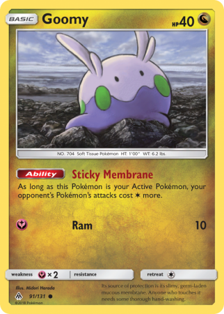 Goomy 91/131 Sun & Moon Forbidden Light