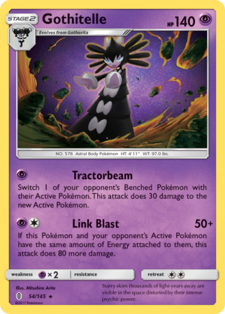 Gothitelle 54/145 Sun & Moon Guardians Rising