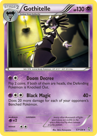 Gothitelle 57/124 Black & White Dragons Exalted