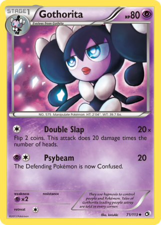 Gothorita 71/113 Black & White Legendary Treasures