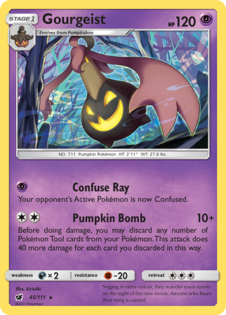 Gourgeist 45/111 Sun & Moon Crimson Invasion