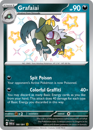 Grafaiai 190/91 Scarlet & Violet Paldean Fates