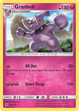 Granbull 138/214 Sun & Moon Lost Thunder