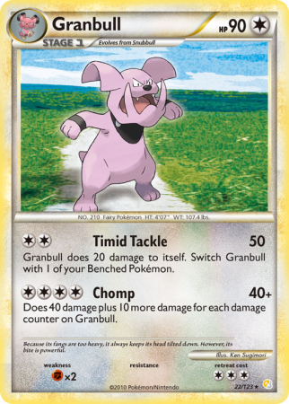 Granbull 22/123 HeartGold & SoulSilver HeartGold & SoulSilver
