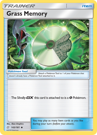 Grass Memory 143/181 Sun & Moon Team Up