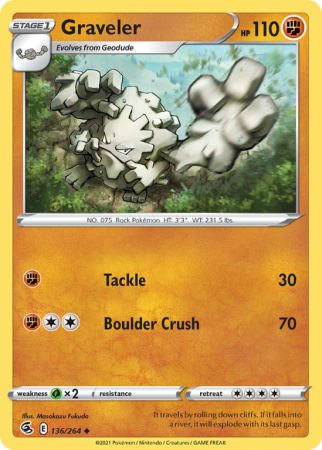 Graveler 136/264 Sword & Shield Fusion Strike