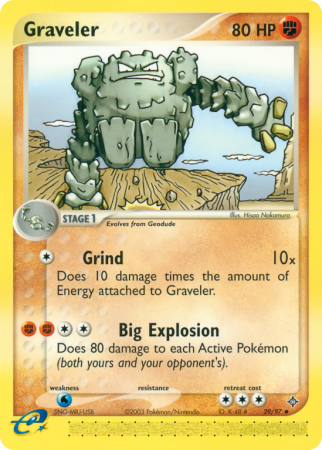 Graveler 29/97 EX Dragon