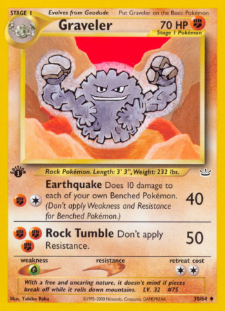 Graveler 30/66 Neo Neo Revelation
