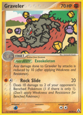 Graveler 34/92 EX Legend Maker