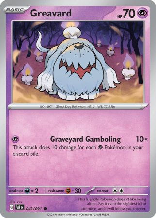 Greavard 42/91 Scarlet & Violet Paldean Fates