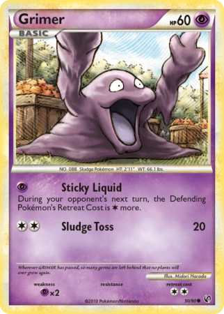 Grimer 50/90 HeartGold & SoulSilver HS—Undaunted
