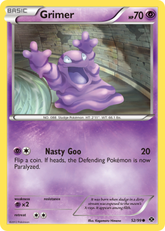Grimer 52/99 Black & White Next Destinies