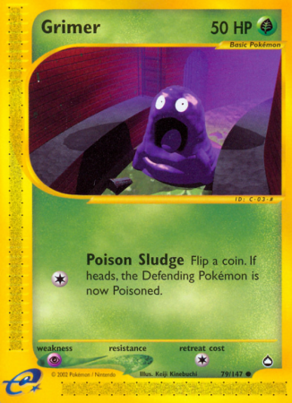 Grimer 79/186 E-Card Aquapolis