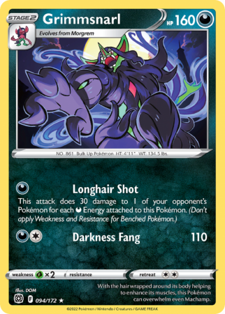 Grimmsnarl 94/172 Sword & Shield Brilliant Stars