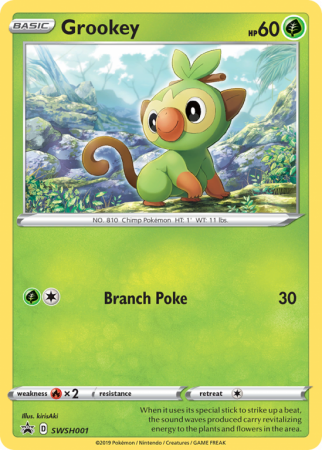 Grookey SWSH001/103 Sword & Shield SWSH Black Star Promos