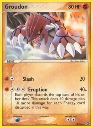 Groudon 14/106 EX Emerald