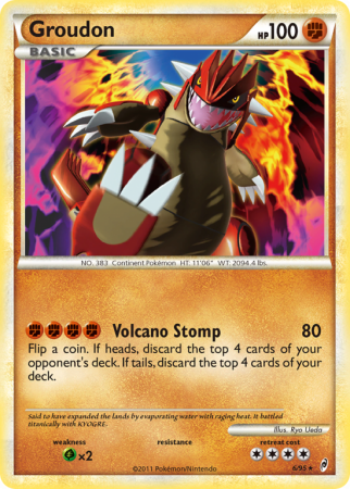 Groudon 6/106 HeartGold & SoulSilver Call of Legends