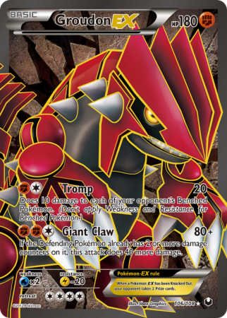 Groudon-EX 106/108 Black & White Dark Explorers