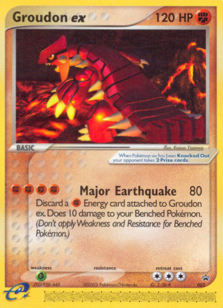 Groudon ex 2/40 NP Nintendo Black Star Promos