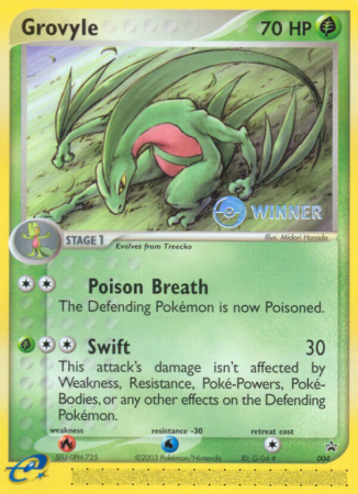 Grovyle 4/40 NP Nintendo Black Star Promos
