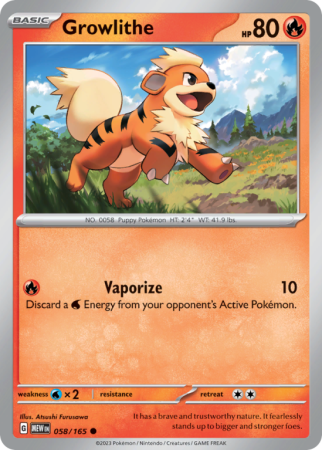 Growlithe 58/165