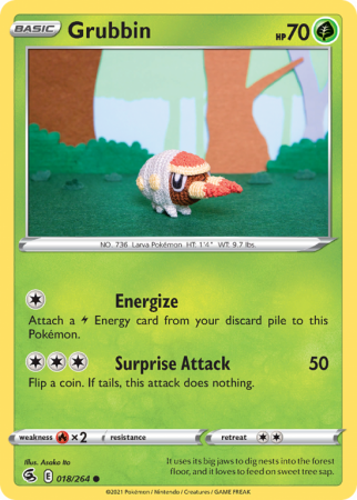 Grubbin 18/264 Sword & Shield Fusion Strike