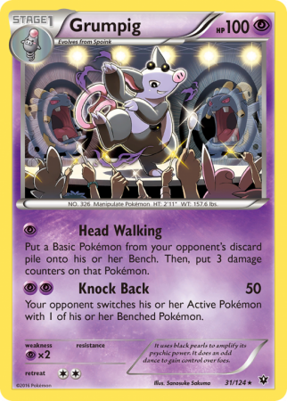 Grumpig 31/124 XY Fates Collide