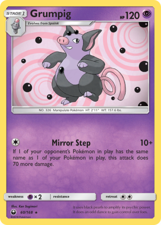 Grumpig 60/168 Sun & Moon Celestial Storm