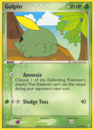 Gulpin 33/100 EX Crystal Guardians