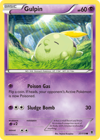 Gulpin 37/119 XY Phantom Forces