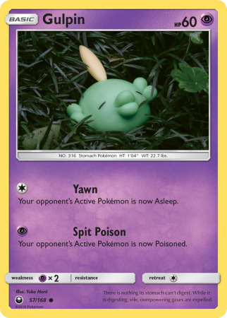 Gulpin 57/168 Sun & Moon Celestial Storm