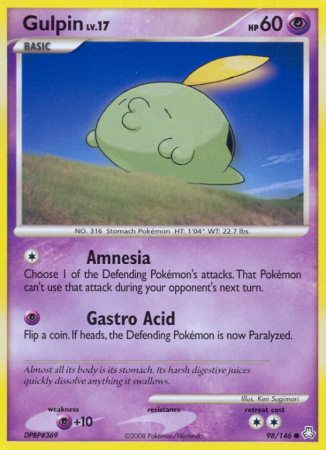 Gulpin 98/146 Diamond & Pearl Legends Awakened