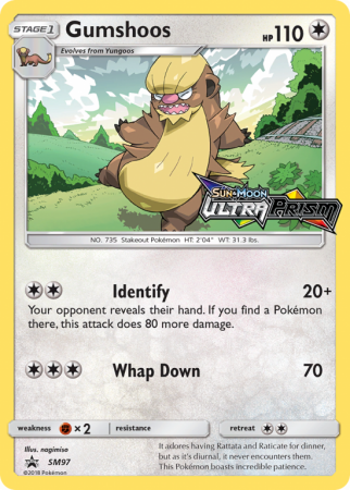 Gumshoos SM97/156 Sun & Moon SM Black Star Promos