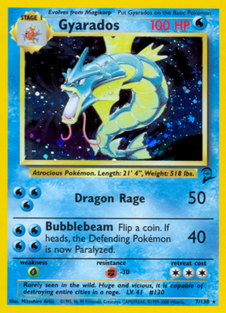 Gyarados 7/130 Base Base Set 2