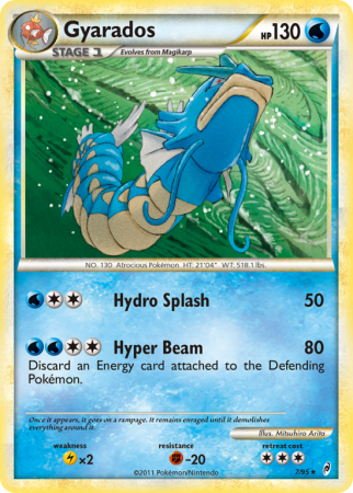Gyarados 7/106 HeartGold & SoulSilver Call of Legends