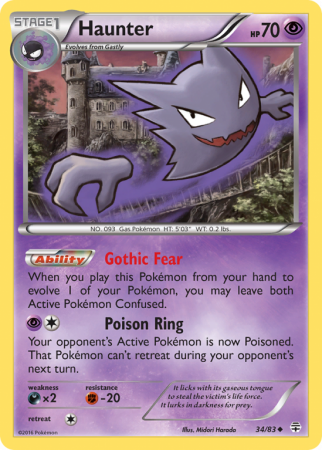 Haunter 34/115 XY Generations